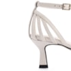 Peep Toe Couro Lezard Off White - imagem 7