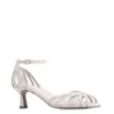 Peep Toe Couro Lezard Off White - imagem 1