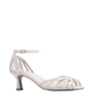 Peep Toe Couro Lezard Off White - imagem 1