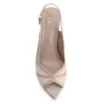 Peep Toe Couro Lezard Off White/Couro Bege - imagem 5
