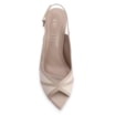 Peep Toe Couro Lezard Off White/Couro Bege - imagem 5