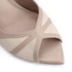 Peep Toe Couro Lezard Off White/Couro Bege - imagem 6