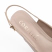 Peep Toe Couro Lezard Off White/Couro Bege - imagem 7