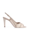 Peep Toe Couro Lezard Off White/Couro Bege - imagem 2