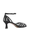 Peep Toe Couro Lezard Preto - imagem 3