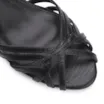 Peep Toe Couro Lezard Preto - imagem 6