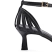 Peep Toe Couro Lezard Preto - imagem 7