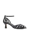 Peep Toe Couro Lezard Preto - imagem 1