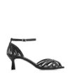 Peep Toe Couro Lezard Preto - imagem 2