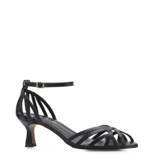 Couro Lezard Preto