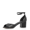 Peep Toe Couro Lezard Preto - imagem 5