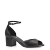 Peep Toe Couro Lezard Preto - imagem 1