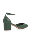 Peep Toe Couro Lezard Verde - imagem 4