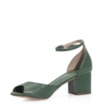 Peep Toe Couro Lezard Verde - imagem 5