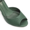 Peep Toe Couro Lezard Verde - imagem 7
