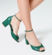 Peep Toe Couro Lezard Verde - imagem 2