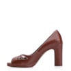Peep Toe Couro Marrom - imagem 4