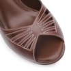 Peep Toe Couro Marrom - imagem 6