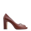 Peep Toe Couro Marrom - imagem 2
