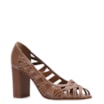 Peep Toe Couro Marrom - imagem 1