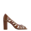 Peep Toe Couro Marrom - imagem 2
