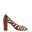 Peep Toe Couro Marrom - imagem 2