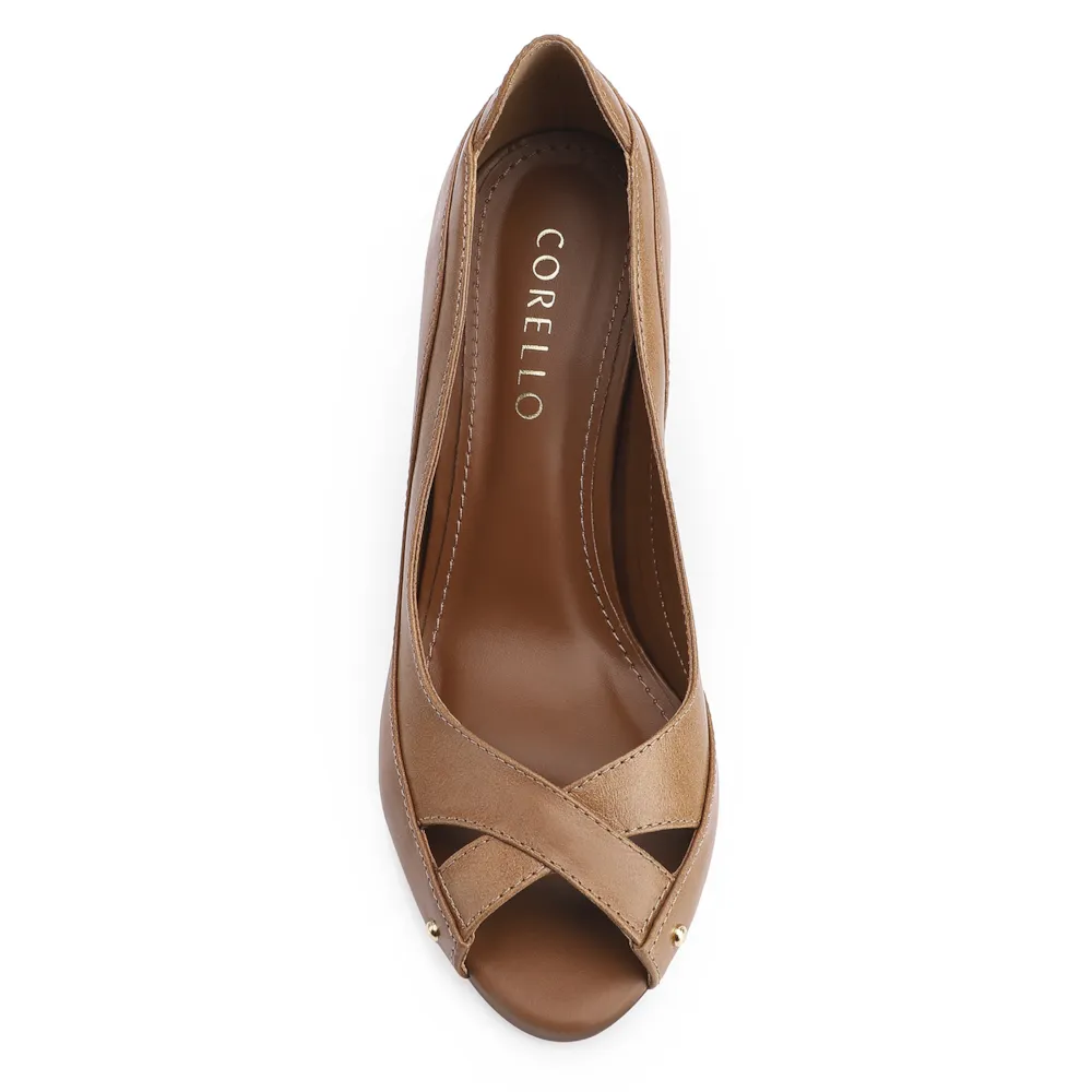 Peep Toe Couro Marrom - imagem 5