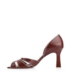 Peep Toe Couro Marrom - imagem 4