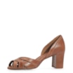 Peep Toe Couro Marrom - imagem 4