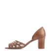 Peep Toe Couro Marrom - imagem 4