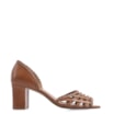 Peep Toe Couro Marrom - imagem 2