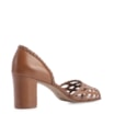 Peep Toe Couro Marrom - imagem 3