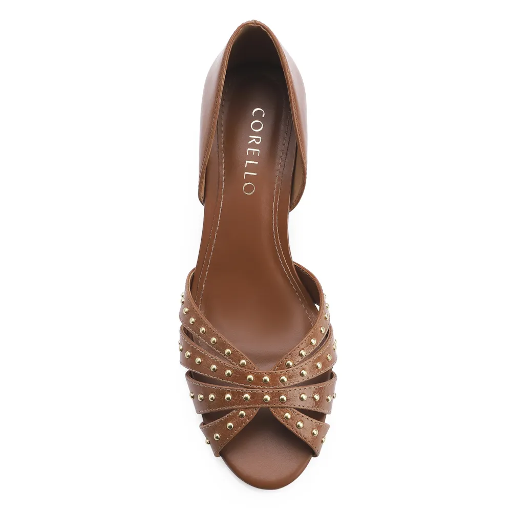 Peep Toe Couro Marrom - imagem 5