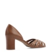 Peep Toe Couro Marrom - imagem 3
