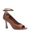 Peep Toe Couro Marrom - imagem 1