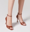 Peep Toe Couro Marrom - imagem 2