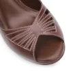 Peep Toe Couro Marrom - imagem 6