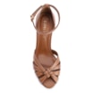 Peep Toe Couro Marrom/Alt Marrom - imagem 5