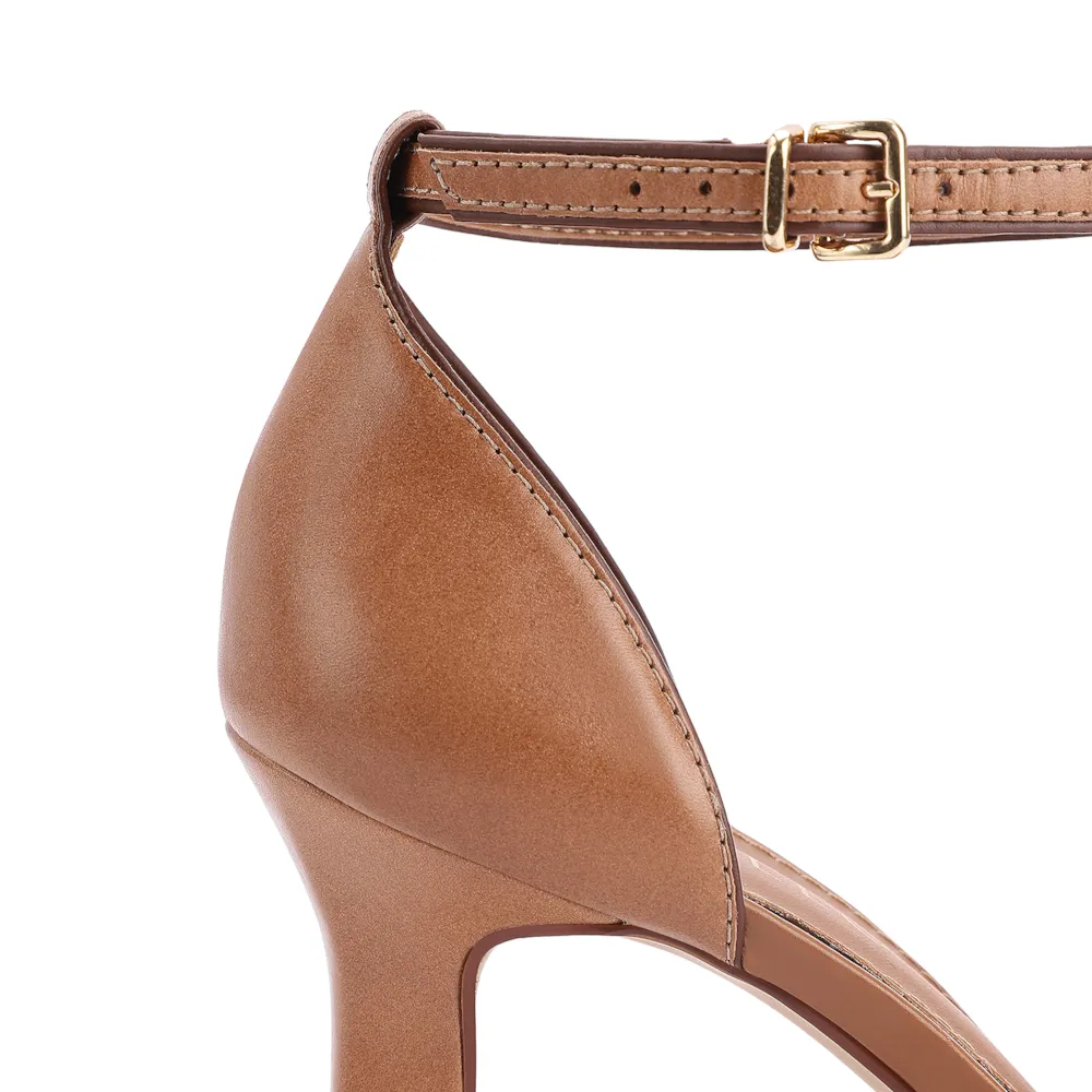 Peep Toe Couro Marrom/Alt Marrom - imagem 7