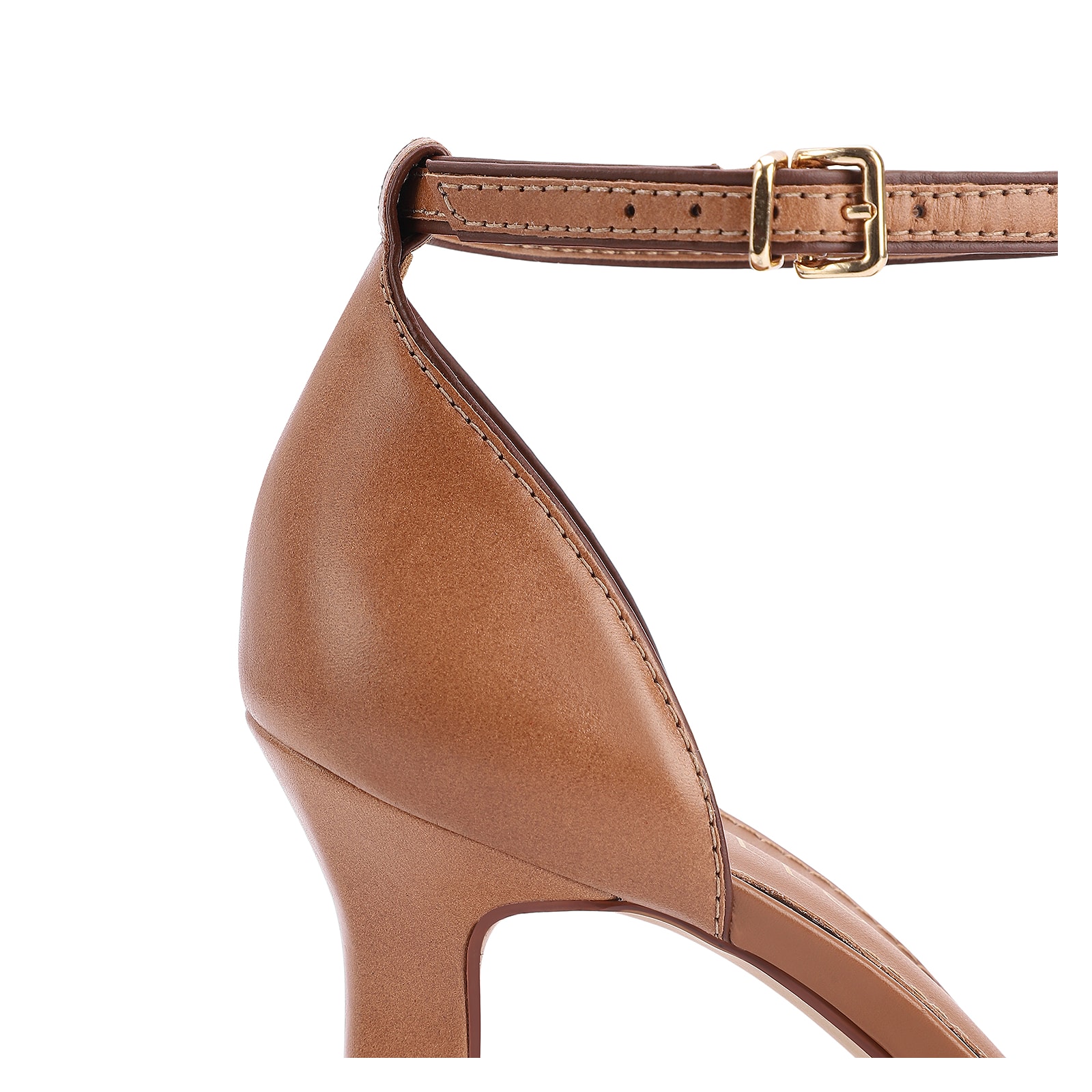 Peep Toe Couro Marrom/Alt Marrom