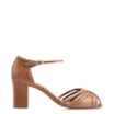 Peep Toe Couro Marrom/Alt Marrom - imagem 2