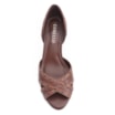 Peep Toe Couro Marrom/Alt Marrom Claro - imagem 5