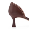 Peep Toe Couro Marrom/Alt Marrom Claro - imagem 7