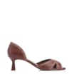Peep Toe Couro Marrom/Alt Marrom Claro - imagem 2
