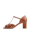 Peep Toe Couro Marrom Claro - imagem 5