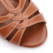 Peep Toe Couro Marrom Claro - imagem 7