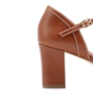 Peep Toe Couro Marrom Claro - imagem 8