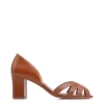 Peep Toe Couro Marrom Claro - imagem 3