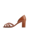 Peep Toe Couro Marrom Claro - imagem 5
