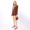 Peep Toe Couro Marrom Claro - imagem 7